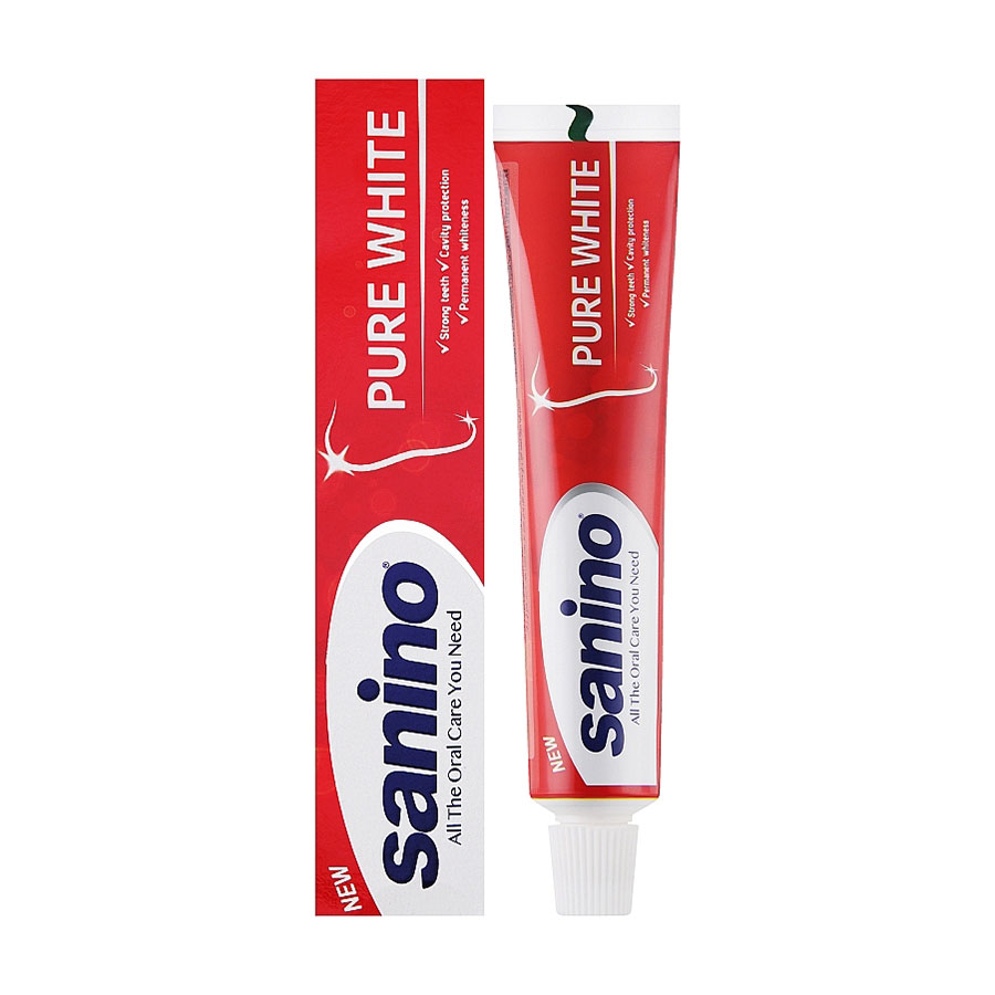 Зубна паста Sanino Pure White Відбілювальна, 50 мл